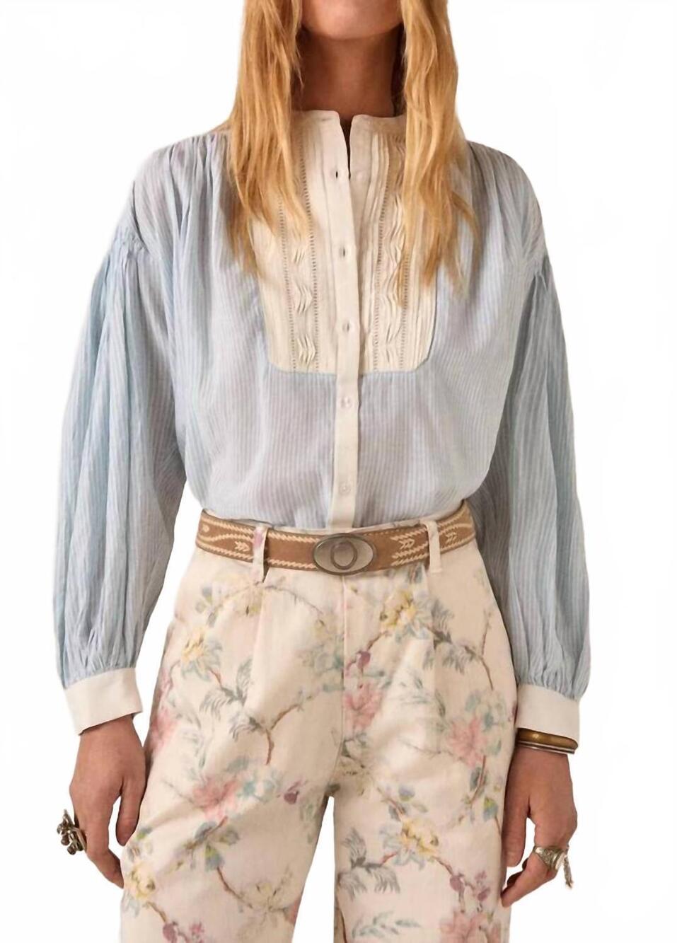 NEW MAISON HOTEL marée corse bonifacio shirt in mediterranée